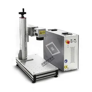 Gold Silber Kette Herstellung Laser gravur Maschine 100W Jpt Mopa Schmuck Name Anhänger Schneiden Faserlaser mit Rotation