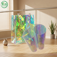 Film TPU holographique irisé personnalisé, imperméable et écologique, pour sacs à main, lamination de verre, accessoires de bricolage pour jouets