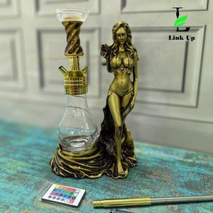 Cachimba de Lujo con Diseño de Diosa Árabe, Elegante y Premium, con Luz LED para Salón, Bar, Fiesta, Reuniones Sociales en Interiores - Product Image 5