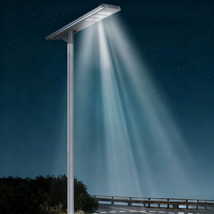 Lampadaires solaires à détection de présence humaine avec LED ultra-lumineuses et étanchéité IP65 pour l'éclairage routier et l'éclairage extérieur LED - Product Image 2
