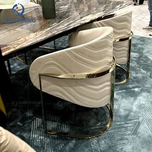 Conteneur de chaise de salle à manger de meubles de grande marque Maison préfabriquée villa chaise commerciale en acier inoxydable pour restaurant et café