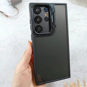 S24 Ultra caméra anneau support coque de téléphone S23 <span class=keywords><strong>S22</strong></span> Plus antichoc béquille couverture de téléphone transparente pour Samsung A55 A35 A14 A15 étuis - Product Image 2