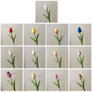 Fiori Artificiali in PU, Mini <span class=keywords><strong>Tulipani</strong></span> in Seta per Matrimoni e Decorazioni Domestiche MW01502 - Product Image 3