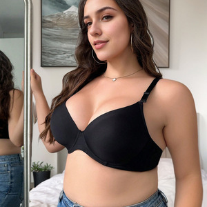 Châu Âu Mỹ Cross-Biên Giới Đối Với Amazon Leopard In Lớn Bust Underwire Áo Ngực Cộng Với Kích Thước Đồ Lót Sexy <span class=keywords><strong>Push</strong></span>-<span class=keywords><strong>up</strong></span> Áo Ngực Bán Buôn - Product Image 4