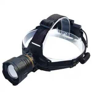 Güçlü 1500 lümen zumlanabilir baş feneri lamba el feneri su geçirmez balıkçılık avcılık USB XHP360 Led yakınlaştırma far şarj edilebilir