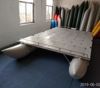 Bateau de pêche bateau pneumatique EN PVC avec grande plate-forme en aluminium