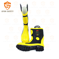 Metallurgy Smashing Resistance Vulcanized Rubber Firefighter Boots