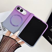 Nouveauté Coque de téléphone magnétique mate antichoc de haute qualité pour iPhone DUO Coque de téléphone en PC dégradé