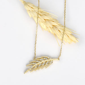 Colgante de plata con diseño de oreja de trigo, joyería de plata de ley 925 hecha a mano turca, venta al por mayor - Product Image 2