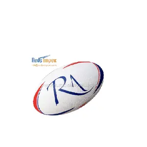 En kaliteli sentetik kauçuk eğitim Rugby topu boyutu 5 profesyonel oyuncular için çeşitli renkler ve tasarım desen mevcuttur