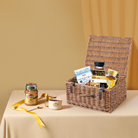 Panier en osier naturel teinté Yulin Jiafu avec couvercle, idéal pour paniers cadeaux, paniers de rangement, organisateurs de garde-robe et présentoirs de vente au détail