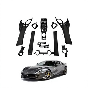 ชุดแต่งภายในคุณภาพสูง เหมาะสำหรับ Ferrari 812 Superfast ปี 2017-2020 ผลิตจากคาร์บอนไฟเบอร์แห้งทั้งชุด สีดำคาร์บอน หรูหรา/ระดับธุรกิจ - Product Image 2