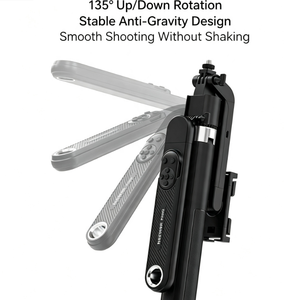 Mini <span class=keywords><strong>trépied</strong></span> de sol <span class=keywords><strong>NEEWER</strong></span> pour selfie 360° °   Support de téléphone rotatif Luna avec télécommande Bluetooth pour caméras d'action - Product Image 2