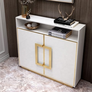 Meubles de salon au design unique Table <span class=keywords><strong>console</strong></span> en <span class=keywords><strong>bois</strong></span> de luxe Table <span class=keywords><strong>console</strong></span> de haute qualité en <span class=keywords><strong>acier</strong></span> inoxydable finition or - Product Image 3