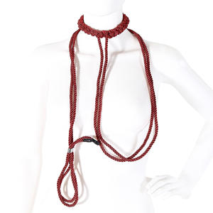 Dispositivo de sujeción de cuello anticonceptivo femenino para entrenamiento y acondicionamiento Esposas de juguete erótico para adultos y cadenas para el cuello - Product Image 4