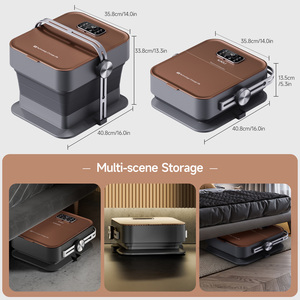 Máquina de pedicura Shiatsu eléctrica inteligente portátil OEM, <span class=keywords><strong>Spa</strong></span> de pies con calefacción de burbujas plegable con bañera de pies, cubo masajeador de pies - Product Image 6