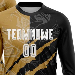 Camiseta de Fútbol de Manga Larga con Diseño Abstracto, Transpirable, Ligera, Ropa Deportiva de Alto Rendimiento para Entrenamiento de Equipo y Liga - Product Image 4