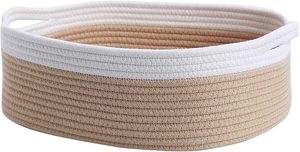 <span class=keywords><strong>Panier</strong></span> de rangement en corde de coton tissé <span class=keywords><strong>Table</strong></span> à <span class=keywords><strong>langer</strong></span> organisateur placard serviettes bébé pépinière <span class=keywords><strong>panier</strong></span> cadeau paniers vide <span class=keywords><strong>panier</strong></span> à linge - Product Image 2