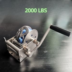 เครื่องกว้านมือเล็กแบบแมนนวลสามสปีดสำหรับงานหนัก316รถพ่วงเครื่องกว้านมือเล็กแบบพกพาทำจากสแตนเลส - Product Image 5