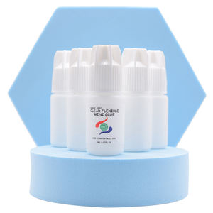 Precio al por mayor muy popular coreano 10 ml Etiqueta Privada ISO9001 pegamento de extensión de pestañas flexible transparente - Product Image 1