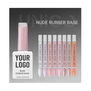2023 Nieuwkomers Beste Gellak Gelei Nude Roze Huidskleur 15Ml Bulk Obd Diep Nude 60 Kleuren Nagelbasisgel Rubberen Basislaag