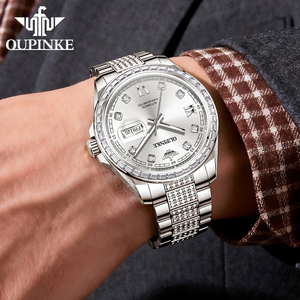 OUPINKE 3328 <span class=keywords><strong>Relojes</strong></span> Mecánicos de Movimiento Japonés Automático con Logotipo Personalizado, Resistentes al Agua y de Alta Calidad para Hombre - Product Image 3