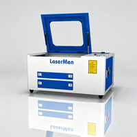Machine de gravure et de découpe au laser CO2 de bureau OEM 50W pour l'industrie de l'acrylique, du bois, du MDF, du caoutchouc, des artisanats et de l'emballage, haute vitesse et stable