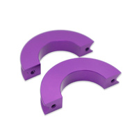 Complex Parameters Aluminum purple Anodized Milling Metal Ring Parts High-precision Measurements Engraving Direct CNC Machining