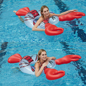 Flotador Inflable de Langosta para Adultos, Diversión en la Piscina, PVC Rojo, Unisex - Product Image 4