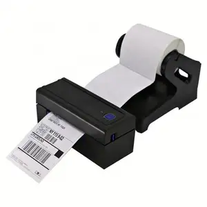 4 Inci 110Mm Thermal 4X6 Pengiriman Rollo Label Barcode Waybill Wireless UPS Stiker Printer dengan Bluetooth + USB