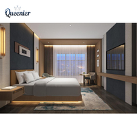 Ensembles de meubles de chambre d'hôtel 5 étoiles commerciaux en bois massif, design moderne personnalisé avec service 3D pour projet de rénovation de chambre d'hôtel