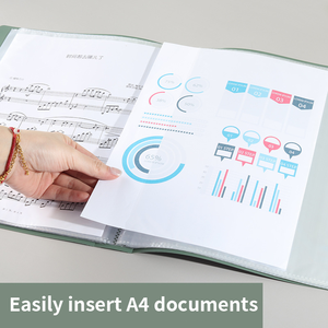 A4 dữ liệu cuốn sách chèn thư mục trong suốt bên trong trang 20/30/40/<span class=keywords><strong>60</strong></span> PVC chất liệu tập tin thư mục kiểm tra giấy & âm nhạc thư mục trường sử dụng - Product Image 2