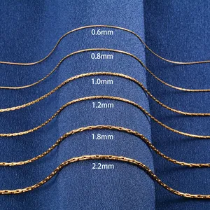 Delicado Collar Fino de Acero Inoxidable 316L con Cadena de Cable para el Cuello, Joyería Hip Hop para Hombre y Mujer, Accesorios, Regalo para Ella - Product Image 3