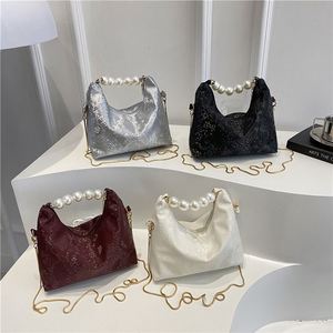 <b>Small</b> Niche Design Pearl Handbag Korean Version Simple Crossbody <b>Bag</b> Versatile Casual <b>Shoulder</b> <b>Bag</b> - Product Image 1