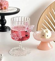 Verres à vin papillon de 250 ml avec des papillons 3D, gobelets à champagne, verres à cocktails pour mariages, fiançailles, fêtes
