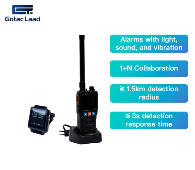 Drone FPV Anti-Drone Detection Alarm Remote Control Simple Portable Handheld Indoor/Outdoor Use Type-C Charging Sound/Vibration