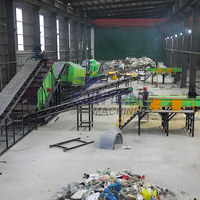 Industrielle Haushaltsmüll-Sortierlinie MSW-Recyclinganlage Abfallsortierer Separator-Maschine Kunststoff-Metall-Recycling