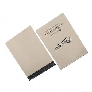 Logo Poly Mailers Express Plastic Delivery Shipping <b>Bag</b> Waterproof Eco-Friendly <b>Compostable</b> Printed Beige Envelope Mailing <b>Bag</b> - Product Image 1