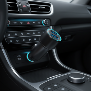 Cargador de Coche USB C Dual de 2 Puertos, Cargador Rápido Totalmente Metálico, Cargadores para Celulares, Adaptador USB, Cargador Inteligente para Teléfono Móvil y Portátil - Product Image 5