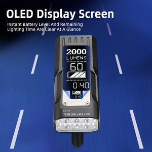 Phare de vélo rechargeable super lumineux 24W, étanche IP54, 2000LM, 6500mAh, fonction banque d'alimentation, LED, éclairage avant pour la conduite nocturne, 6 - Product Image 6