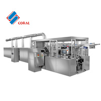 Ligne de production automatique de gaufres et biscuits en acier inoxydable CORAL haute capacité 6-8 tonnes et machine à fabriquer des biscuits au meilleur prix