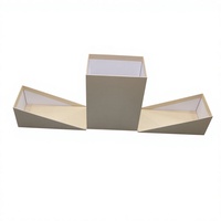 Boîte cadeau rigide de luxe personnalisée en gros, boîte d'emballage en carton à découpe diagonale unique pour les fabricants de produits de soin de la peau, de cosmétiques et de parfums