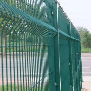 Panneau de cloture de jardin en métal pour lexterieur Cloture en treillis métallique soude incurve en 3D - Product Image 2