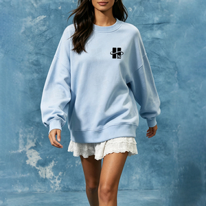 เสื้อฮู้ดดี้คอกลมผ้าฝ้าย 100% สีตามสั่ง สไตล์ลำลอง หนานุ่ม รุ่นพื้นฐาน คอเต่าแบบปลอม - Product Image 5