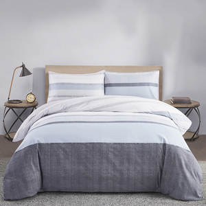 Ensemble de <span class=keywords><strong>housse</strong></span> de couette en <span class=keywords><strong>lin</strong></span> de <span class=keywords><strong>lit</strong></span> 100% polyester imprimé ensembles de literie trois pièces - Product Image 1