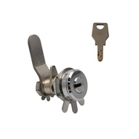 Serrure à came encastrée double à double pignon JK372 de 16 mm en acier inoxydable pour vitrine