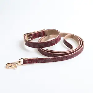 New fashion leash dog training collar and leash sets for dogs pet collars leads wholesale supplier