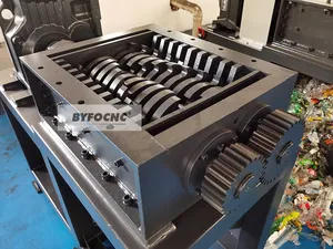 Twin Shaft Pcb Board Plastic Tire Recycling Shredder Machine For Sale