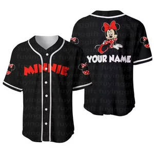 Maillot de baseball personnalisé avec nom, numéro et marque, style Kawaii, dessin animé, anime, pour femmes, filles et enfants, vêtements de softball - Product Image 3