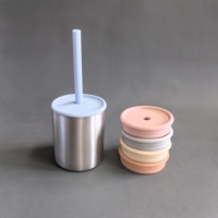 Ensemble de 4 bols pour bébé en acier inoxydable de qualité alimentaire, couverts pour enfants, assiette d'alimentation en silicone avec ventouse
